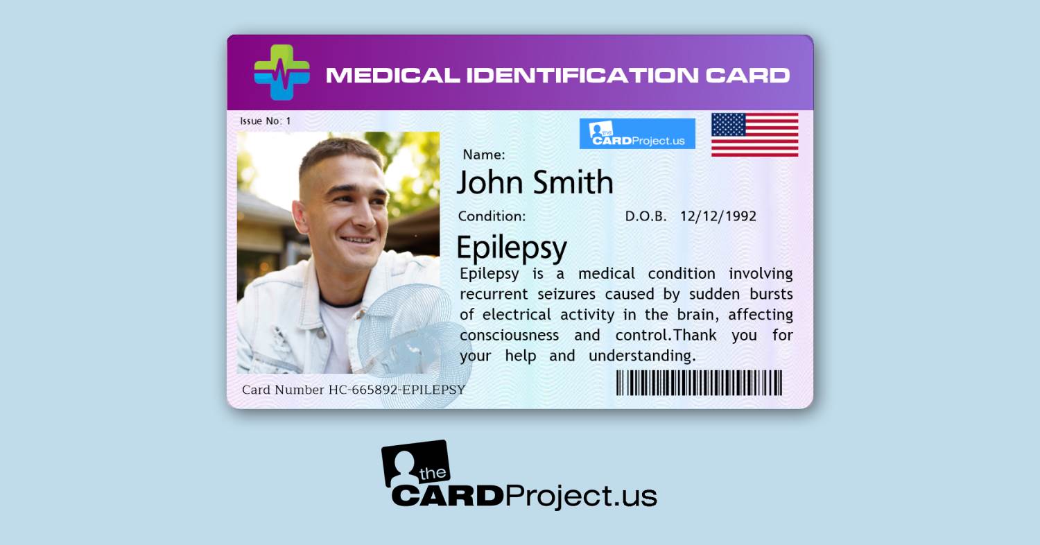 Epilepsy Premium Medical Card (FRONT)